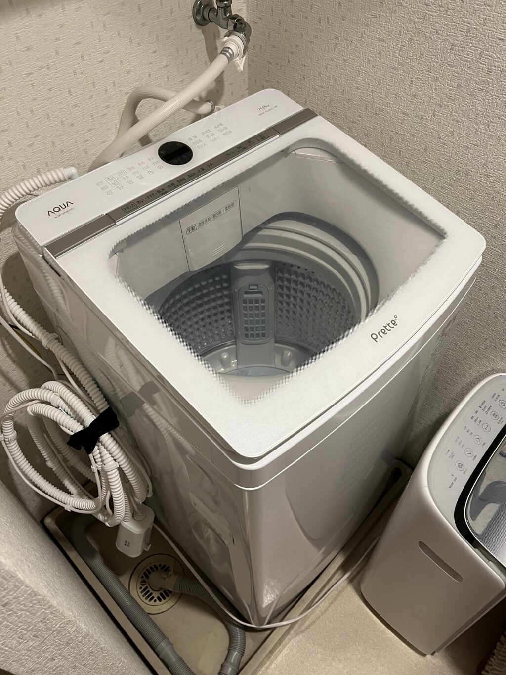 アクア AQW-VA8M全自動洗濯機aqua pretteの体験口コミレビュー!写真も紹介! | ウオッチングノート